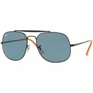 Ray-Ban Square Sunglasses W/Blue Polarized Lens